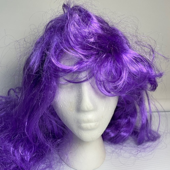 Leg Avenue Starbright Long Wavy Wig Purple OS - Picture 4 of 12